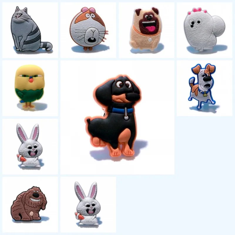 135B 10 шт./лот, аксессуары для обуви из ПВХ, tsum, tsum, Тролли, Уличная обувь кунжута, очаровательные туфли с зажимом для обуви, croc, подвески jibz для детей, вечерние, маленький подарок - Цвет: 135B