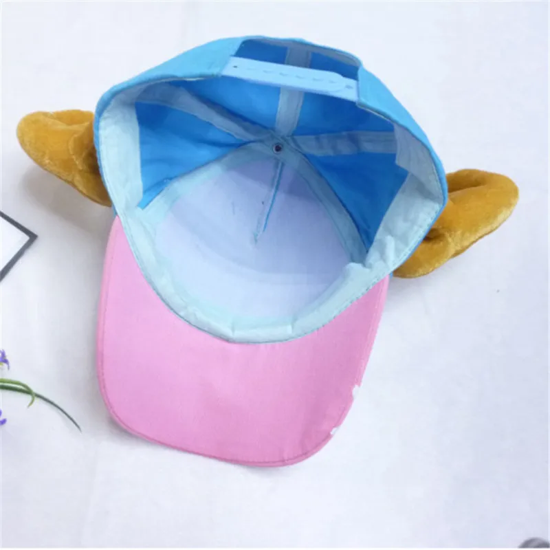 Бейсболка One Piece с милыми ушками, японский аниме, косплей кепки, Snapback плоская шляпа взрослых и детей, Chopper on.