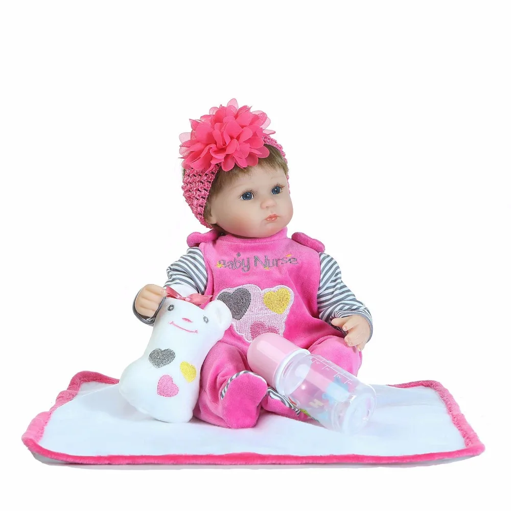 Кукла реборн силиконовая 16 дюймов 40 см|toy cap|baby shape toysbaby summer toys |