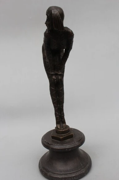 19&quotWestern Art Bronze Marble Raised buttocks Belle Women sculpture Statue | Дом и сад