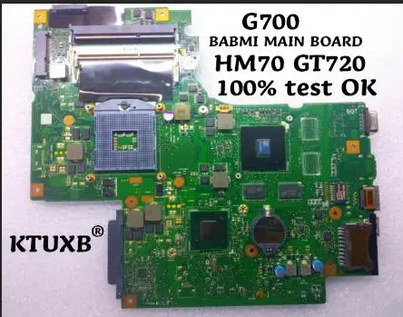 KTUXB BAMB1 основной плате REV 2,1 для lenovo G700 ноутбук материнская плата PGA988 HM70 GT720M 2G тесты работы