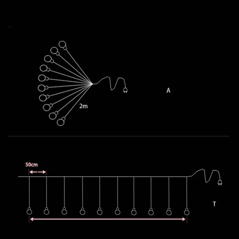 mycyk Hot star ball chandelier wedding ten stars dragon pearl lamp wedding signing-in Taiwan background welcome area copper wire