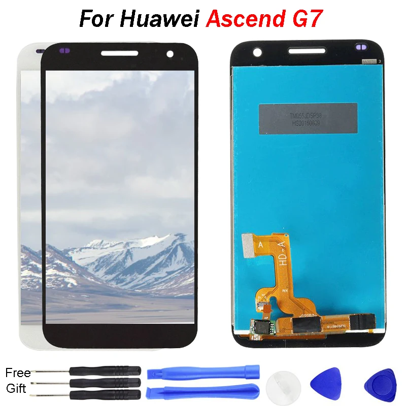 Оригинальный ЖК дисплей для huawei Ascend G7 с сенсорным экраном в сборе дигитайзер 5