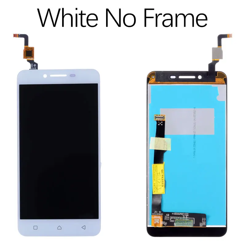 No Frame White Дисплей для Lenovo Vibe K5 A6020A40 A6020 A40 LCD в сборе с тачскрином на рамке черный белый золотой - Цвет: No Frame White
