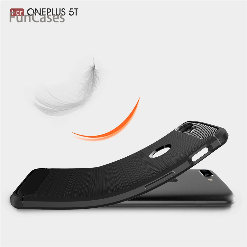 Чехол для Oneplus 5 T роскошный противоударный Мягкий ТПУ силиконовый чехол задней