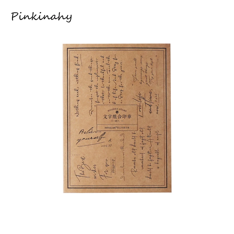 Винтажные английские штампы буквы декоративные Штампы деревянные и резиновые