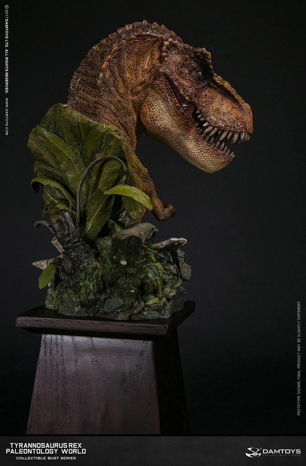 Коллекция статуй из мультфильма DAMTOYS MUS001A/MUS001B Tyrannosaurus T-Rex Bust PolyStone