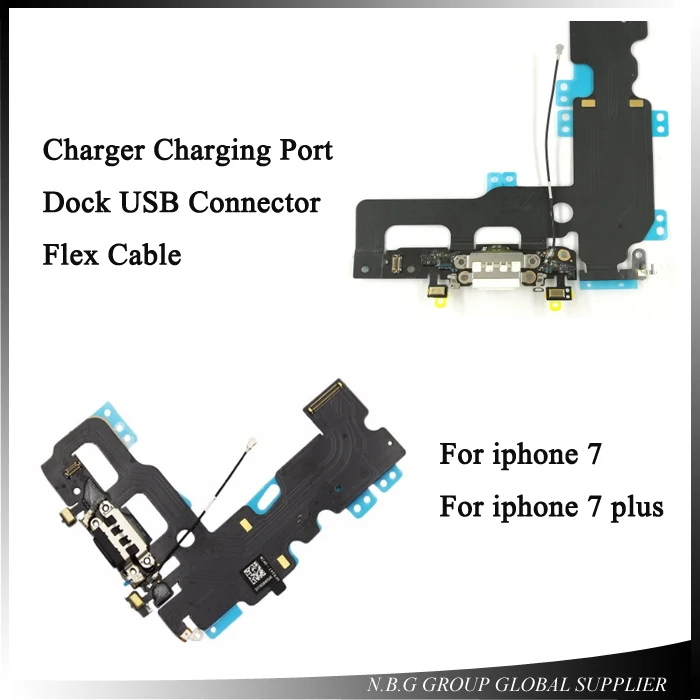 10 шт. USB зарядное устройство Порт док станция гибкий кабель для iPhone 7 7G 4 ''/7 plus 5
