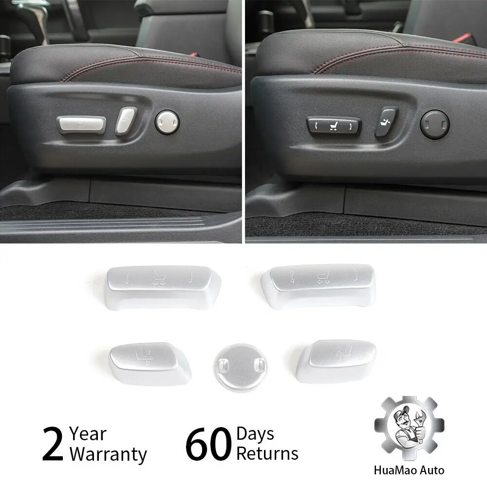 5 шт. кнопки регулировки сиденья крышка переключателя отделка для Toyota 4runner 2017 2018