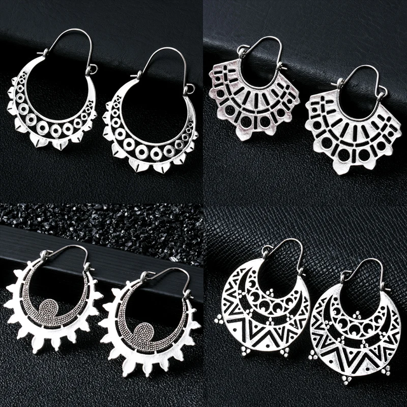 Fashion Bohemia Metal Statement Earrings For Women Boho Hanging Dangle Drop Earing Modern Jewelry | Украшения и аксессуары