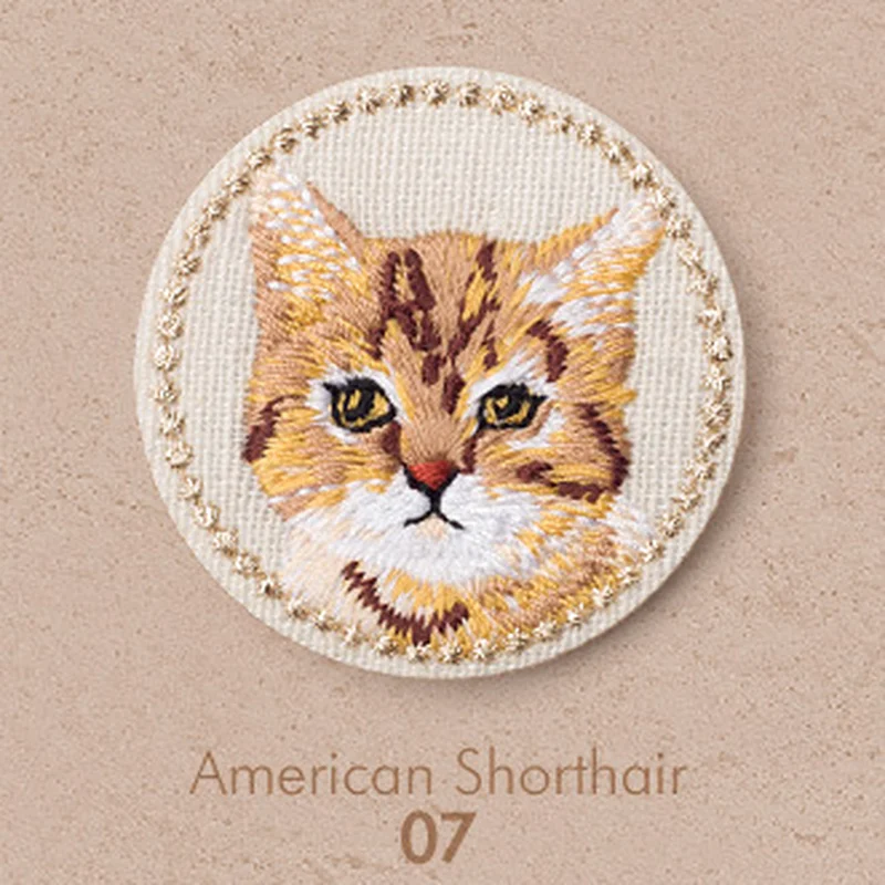 Cartoon Cat/Dog Embroidery Patches Animal Iron on Clothes DIY Badges Patch Appliques Stripes Stickers Sewing Accessory | Дом и сад