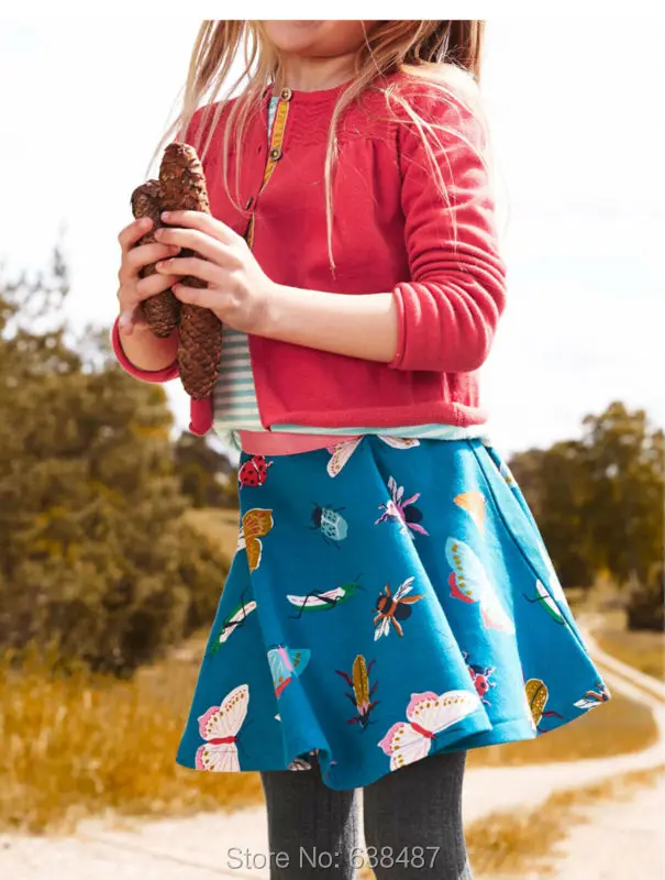 Новая брендовая одежда для маленьких девочек юбка из 100% хлопка детская летняя