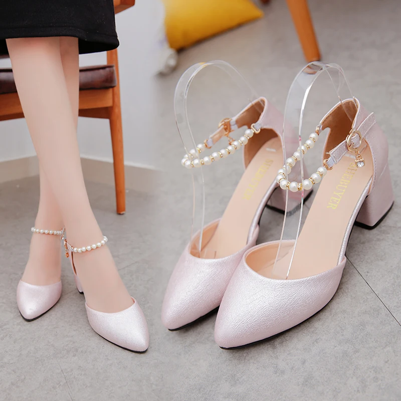 Zapatos Mujer 2020 женская обувь на высоком каблуке Женская из замши с пряжкой Пикантная