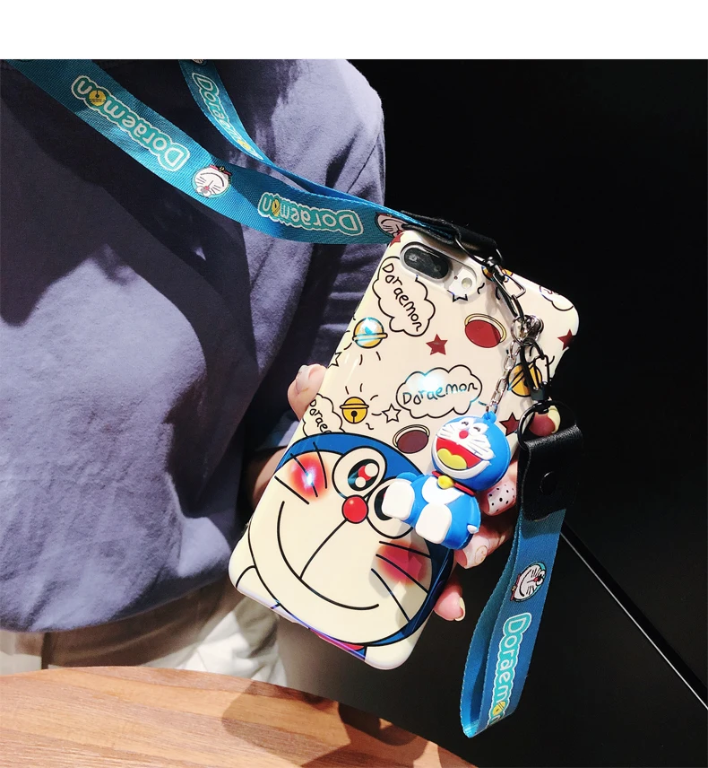 4 шт для Сэм S9 плюс Doraemon мультфильм чехол, Blue Ray мягкая задняя крышка телефон для samsung Galaxy S10 S8 S9 примечание 9 Note8+ ремень