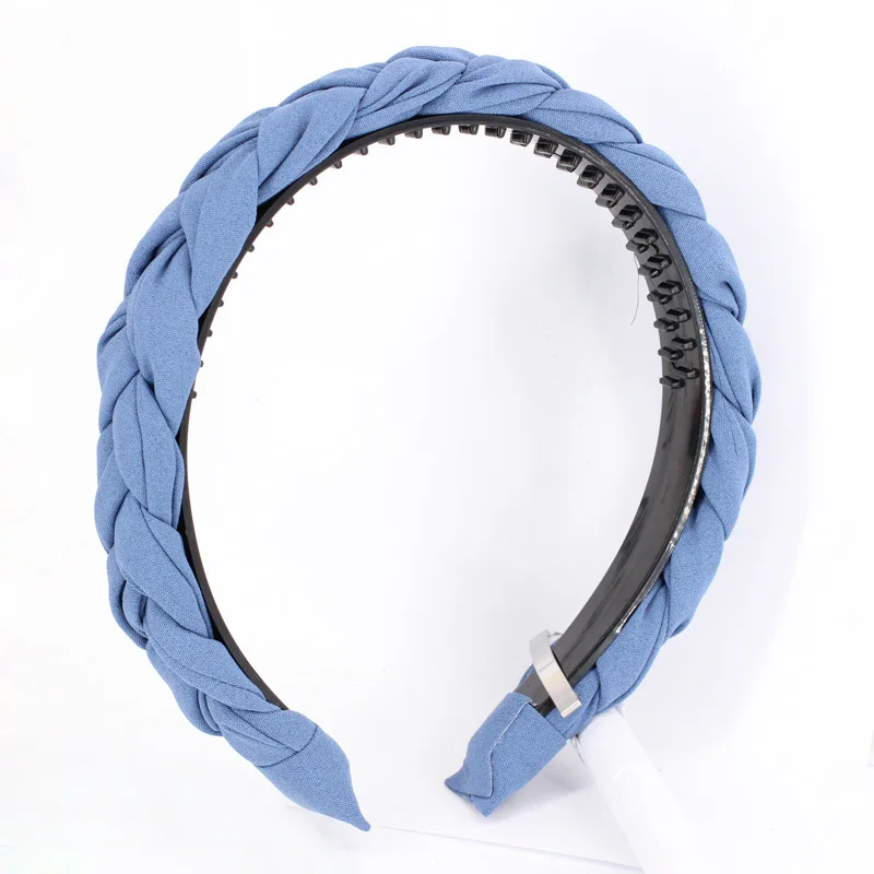 Fashion Bohemian Braid Headband with Teeth Wholesale Hair Accessories Korean Fabric Twists Hairband Women and Girls Head Wear |