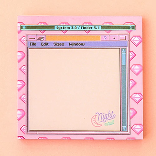 A5 1х кавайная компьютерная игровая машина форма Липкие заметки Post memo pad школьные принадлежности планировщик наклейки бумажные закладки канцелярские принадлежности - Цвет: A5