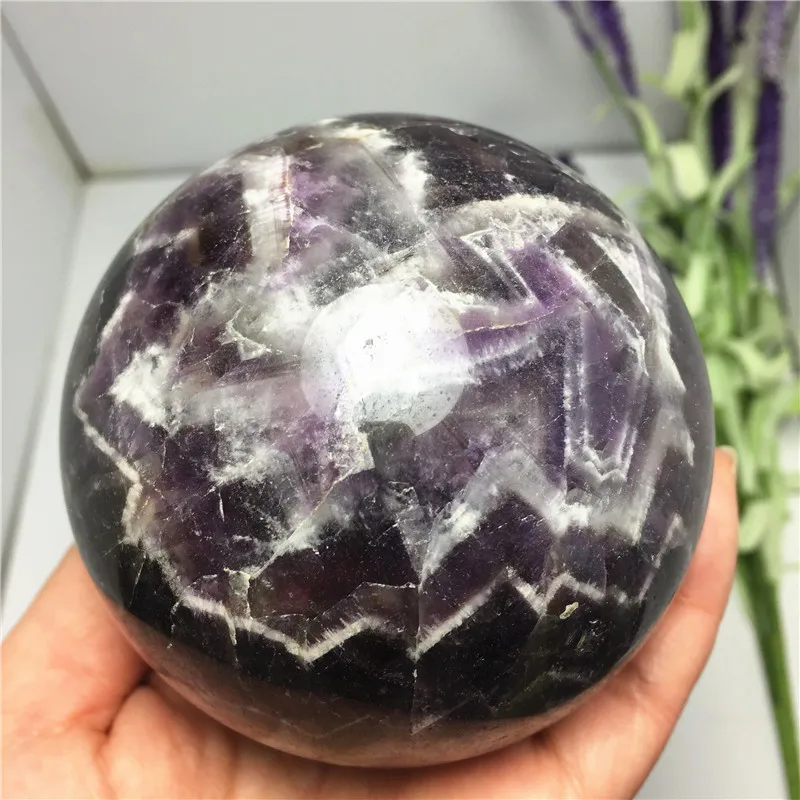 

Big Size Beautiful Natural Dream Amethyst Crystal Sphere Ball Gemstone Great for Meditation Home Decoration Chakra Reiki Stone