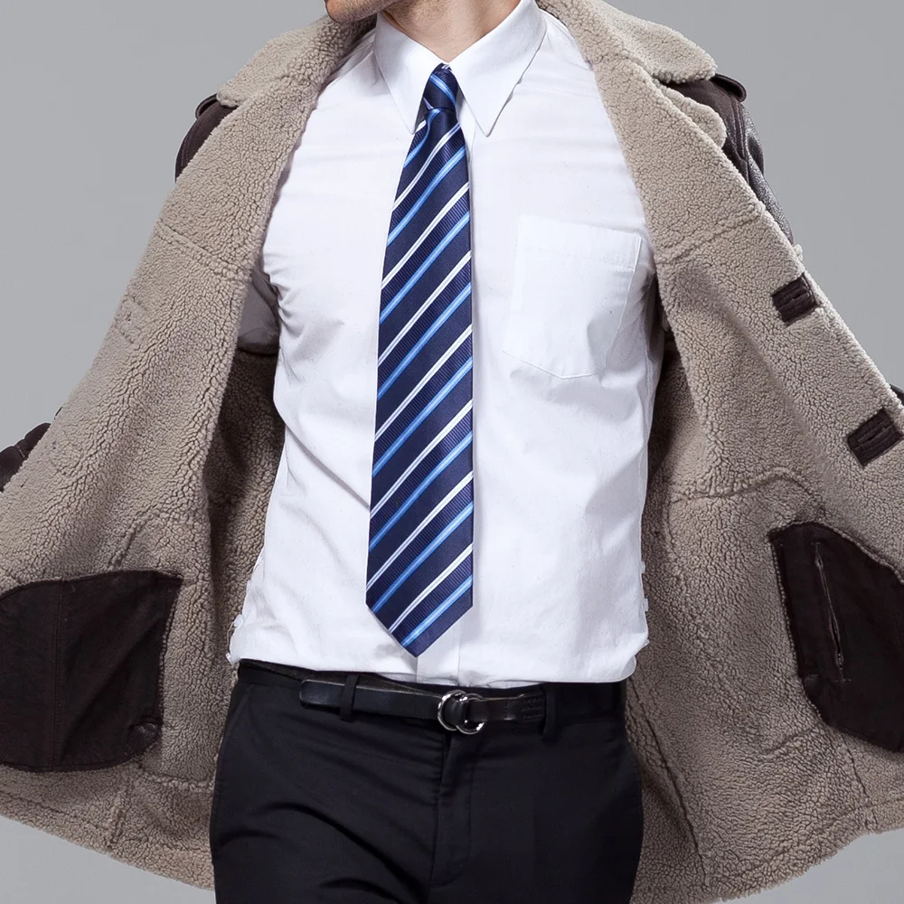 Роскошный деловой Повседневный толстый мериносовой овчины один кусок мужской