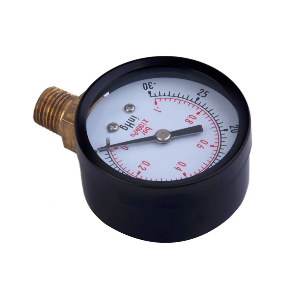 Сухой утилита вакуум Давление датчик Blk Сталь 1/" NPT Нижняя Крепление-30HG/0PSI бренд новинка