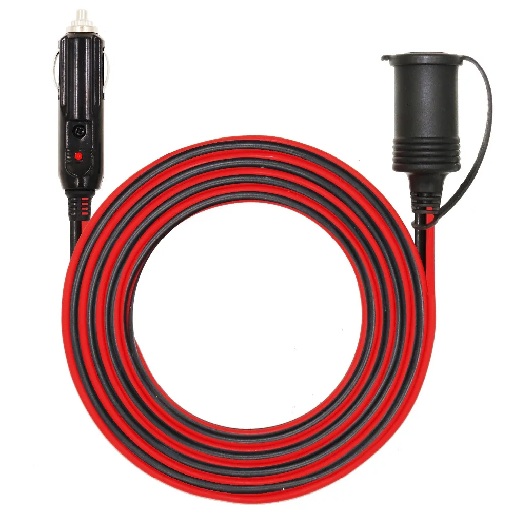 Кабель удлинитель MOTOPOWER MP68998A для прикуривателя 3 6 м 12 В 24 В|cigarette lighter cables|lighter cablefuse