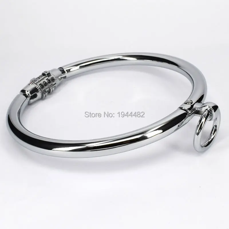 Sodandy блокировки Сталь воротник секс раб с паролем для женщины Нержавеющая сталь