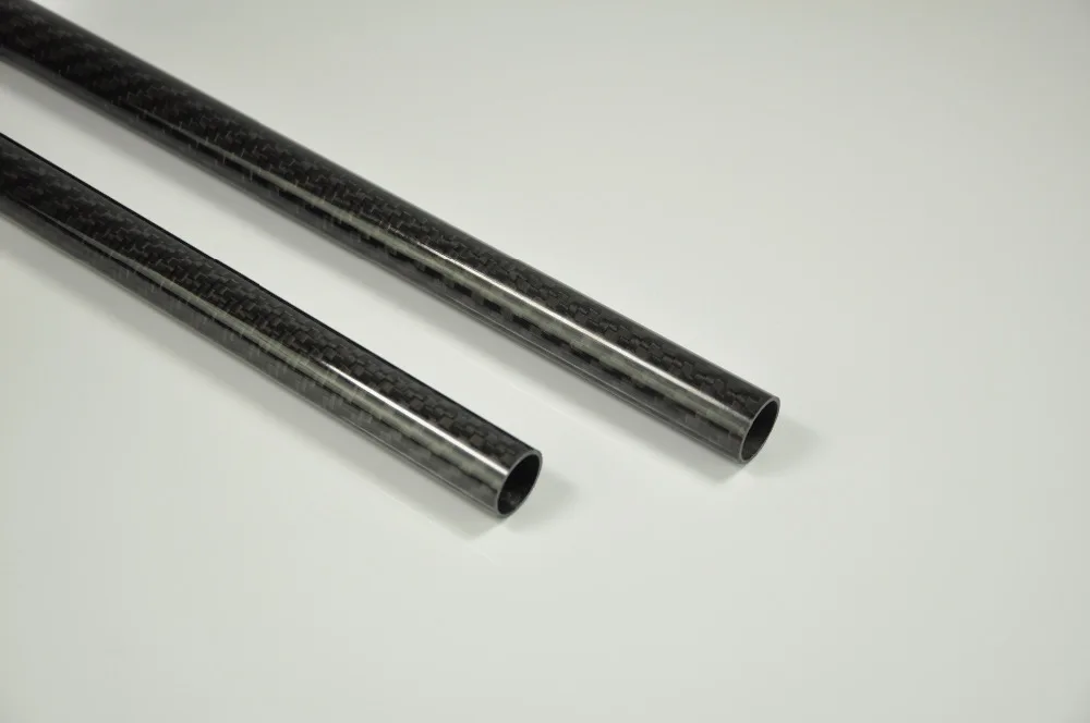 2pcs 1000mm Carbon Fiber Tube 8mm x 6mm 3K Plain Weave Glossy Surface For RC Airplane Quadcopter | Игрушки и хобби