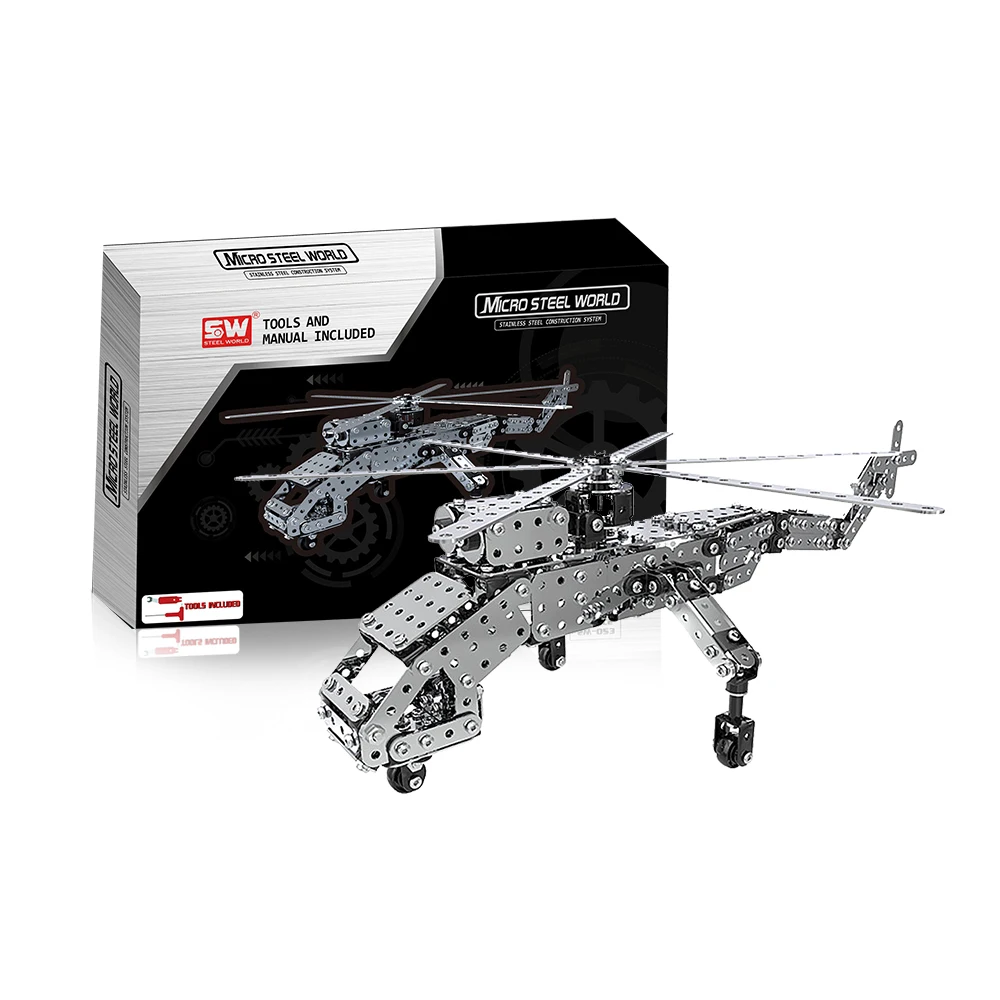 660Pcs 660 шт., умный Строительный набор, 3D набор моделей из нержавеющей стали, DIY Подарочная модель, строительные Развивающие игрушки для детей - Цвет: 660Pcs