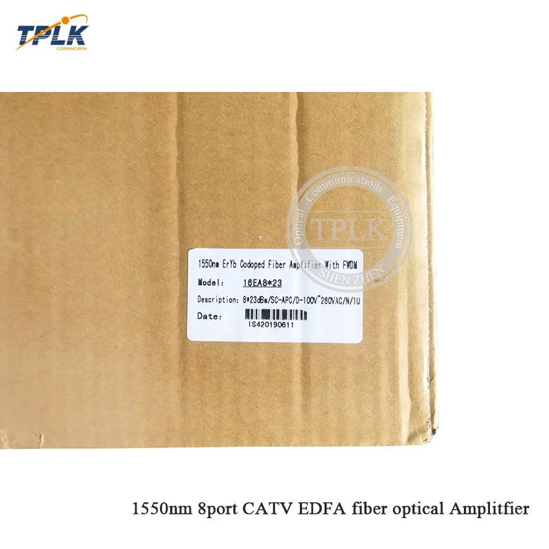 1U 1550nm CATV WDM EDFA 8 портов 16/18/22/23dbm 1550nm волоконно-оптический Amplitfier CATV EDFA высокого качества SC/APC cnonector