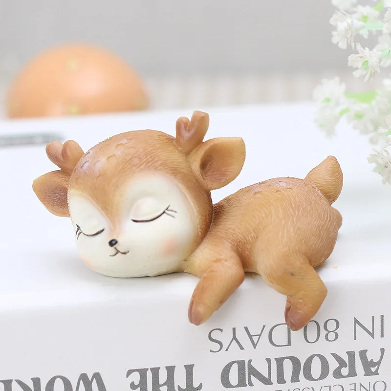 Мультяшный олень детский сон формы DIY искусственная фигурка сказочное украшение
