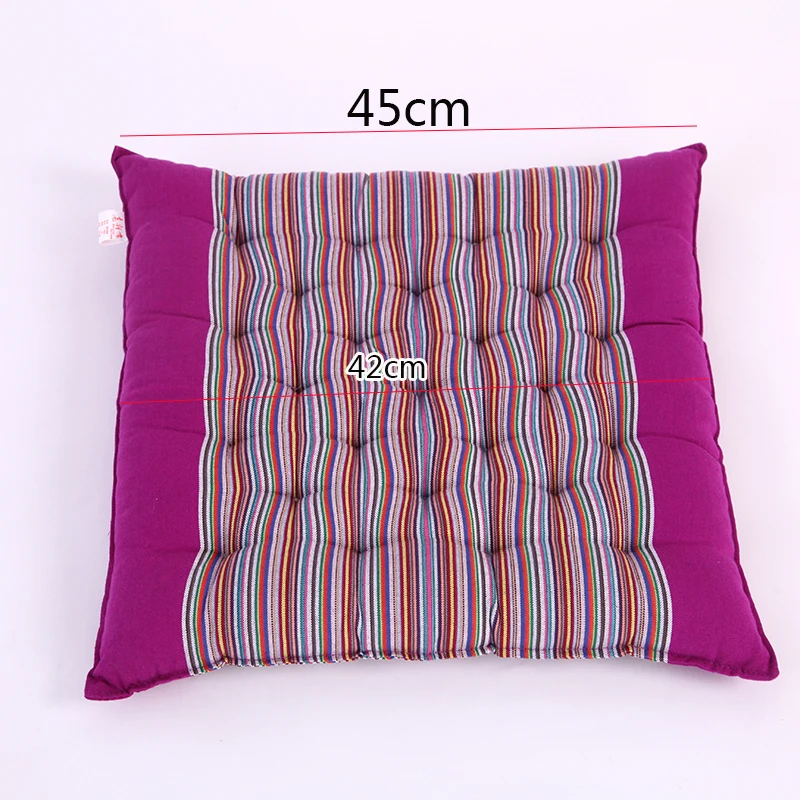 Полосатая хлопковая грубая квадратная круглая подушка для сидения с татами