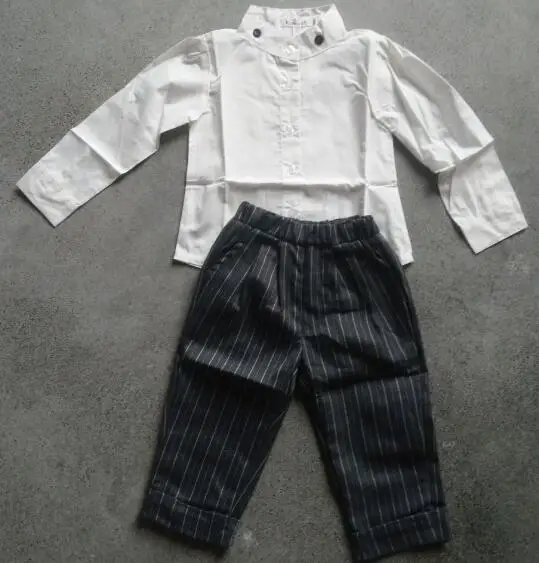 Детская одежда для девочек и мальчиков по самой низкой цене - Цвет: White Clothing Set