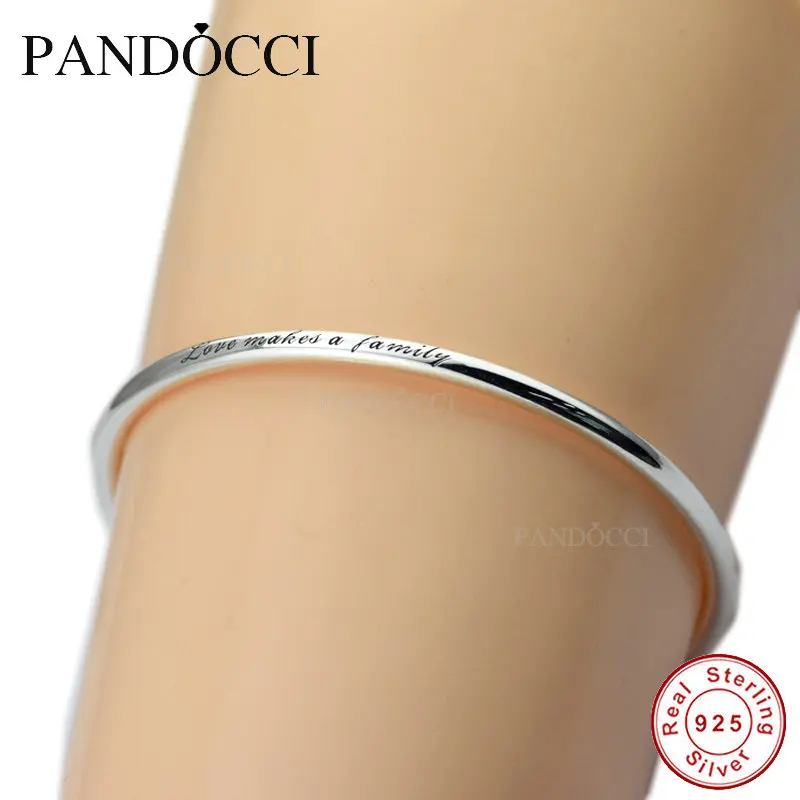 Bracelets &amp Bangles Real 925 Sterling Silver Jewelry Flourishing Heart Padlock Bangle Women DIY Fit Original Charm Beads | Украшения и