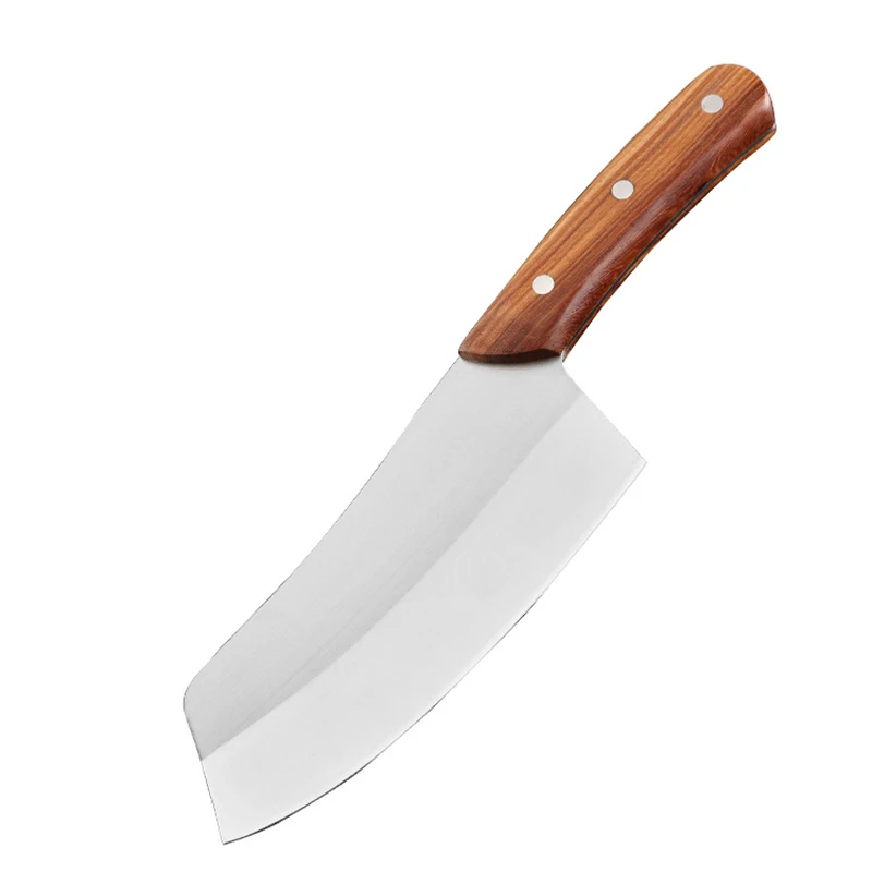 

Stainless steel kitchen knife slaughter knife chef knife with wood handle