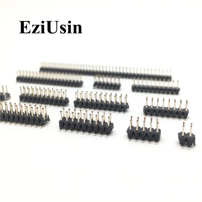 

SMT 1.27mm 1.27 Double Row Male Breakaway PCB Board Pin Header Connector Pinheader 2*3/4/5/6/7/8/10/12/15/20/40p 3-50P