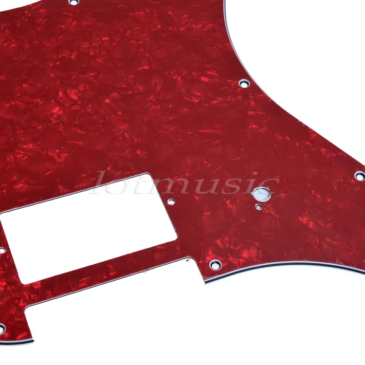 2 шт. 3Ply красный перламутровый пикгард с одним Humbucker для Fender Strat Замена | Спорт и