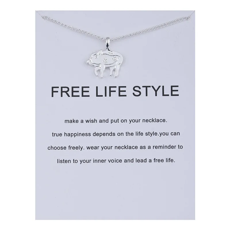 Модное ювелирное изделие орнаменты зодиака Бесплатная жизни Стиль свинья