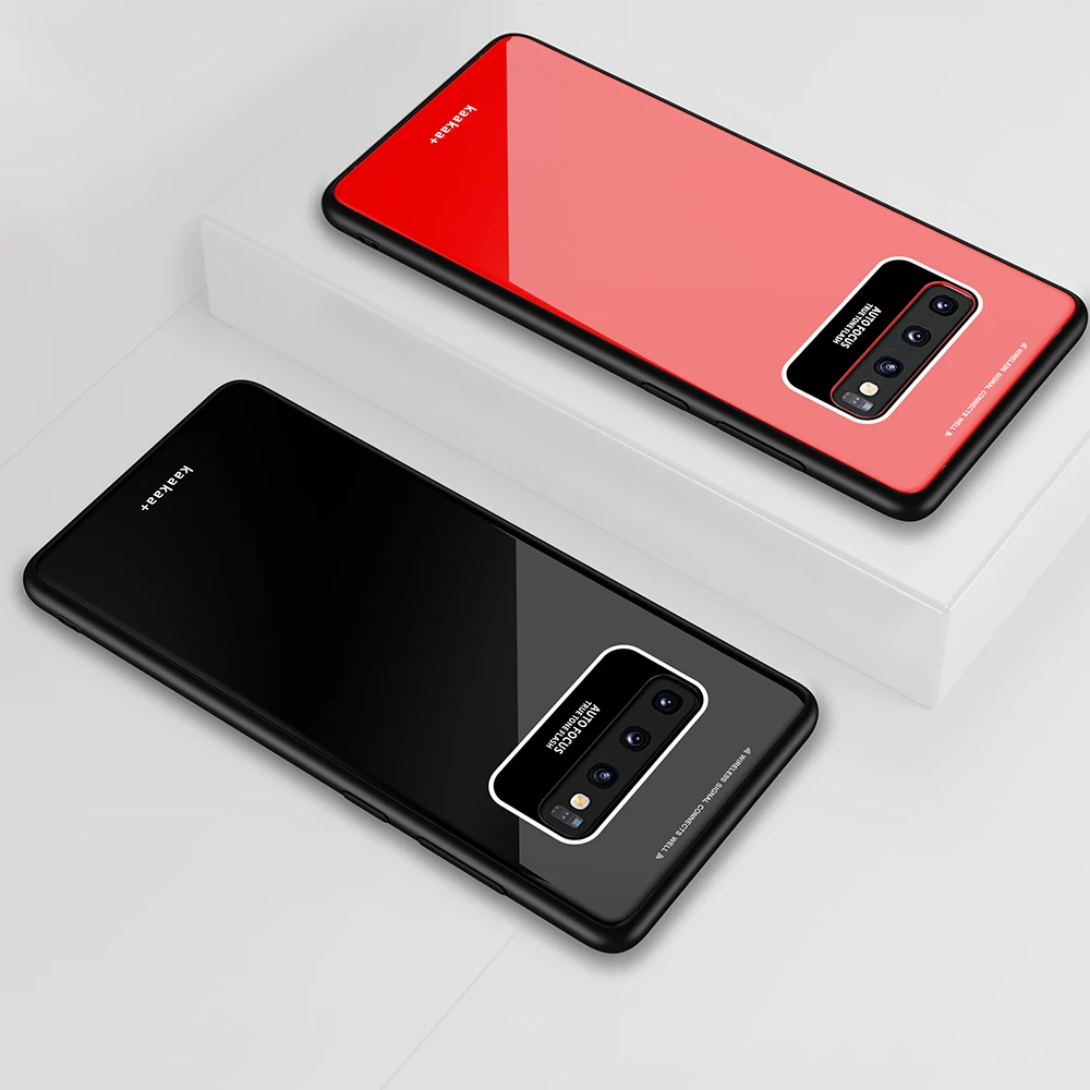 Для Samsung Galaxy S10 Plus чехол S10e градиент Аврора плексиглас задняя крышка телефона для