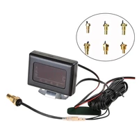 modified car truck auto instrument accessories 12v 24v universal digital tool water temperature gauge with sensor professional