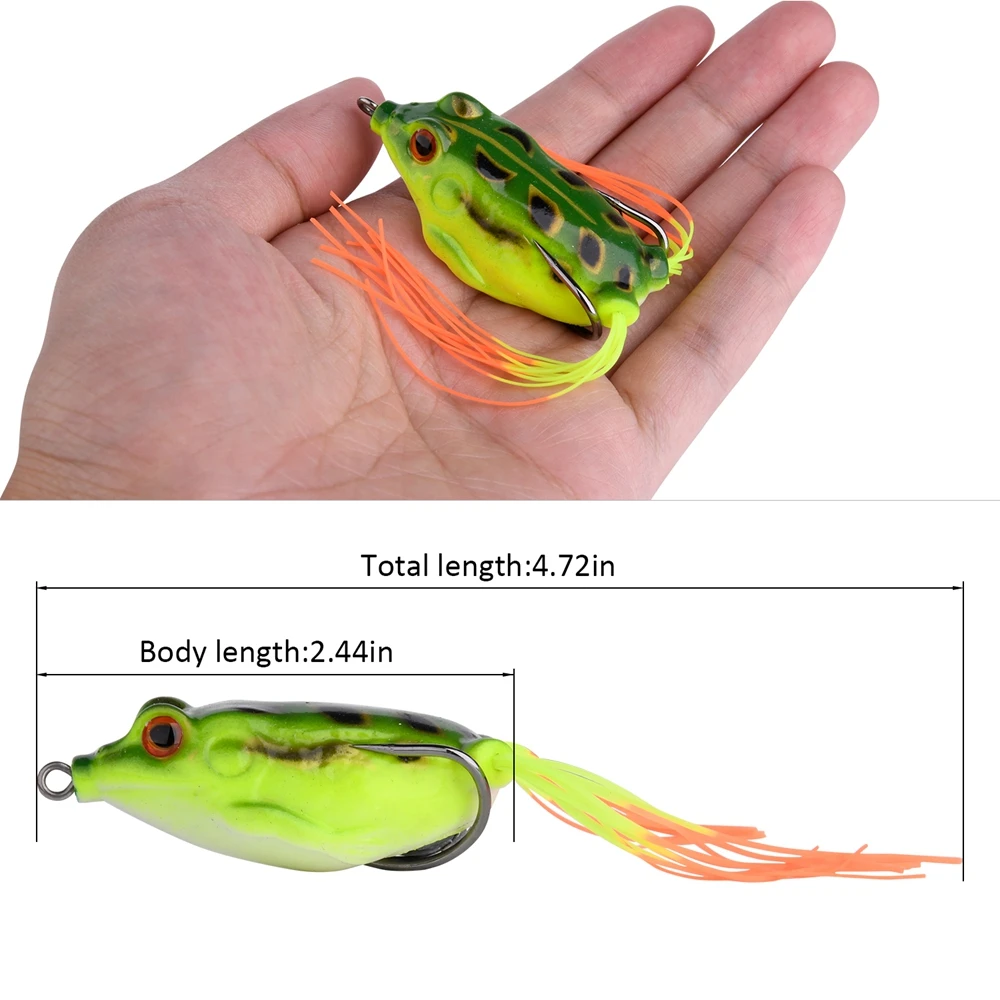 Goture 9 шт./лот Topwater рыболовная приманка Лягушка Мягкие приманки воблеры