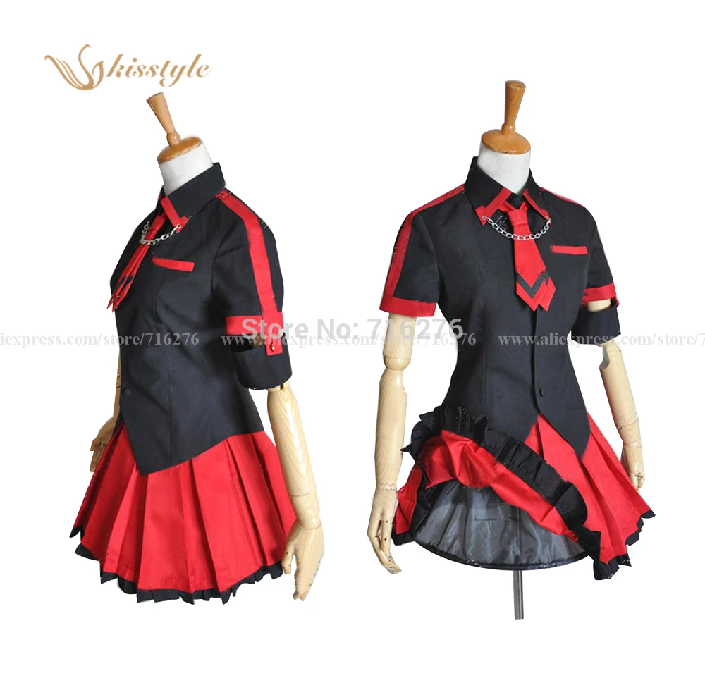 

Kisstyle Fashion Anime Blood-C Kisaragi Saya Girl Cloth Uniform Cosplay Costume Custom-Made