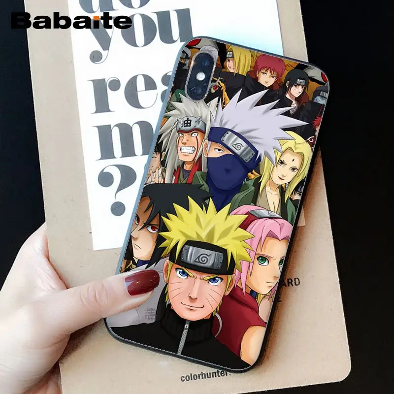 A6 Babaite Hokage Наруто Какаши Япония Аниме Мягкий Силиконовый ТПУ чехол для телефона для iPhone 6S 6plus 7plus 8 8Plus X Xs MAX 5 5S XR - Цвет: A6