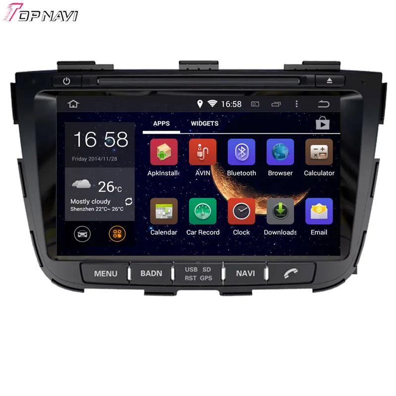 TOPNAVI 8 ''четырехъядерный Android 6 0 Автомобильный DVD-плеер для KIA SORENTO 2013-Авторадио