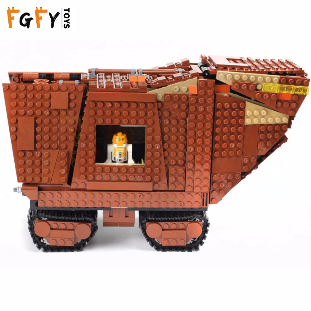LEPINED 07156 Звездные войны серии Sandcrawler Совместимость Legoingly 75220 строительные блоки