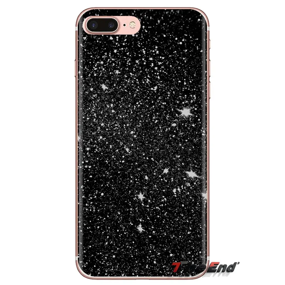 For Huawei Mate Honor 4C 5C 5X 6X 7 7A 7C 8 9 10 8C 8X 20 Lite Pro Soft Transparent Shell Covers Pastel Purple Sparkle Glitter |