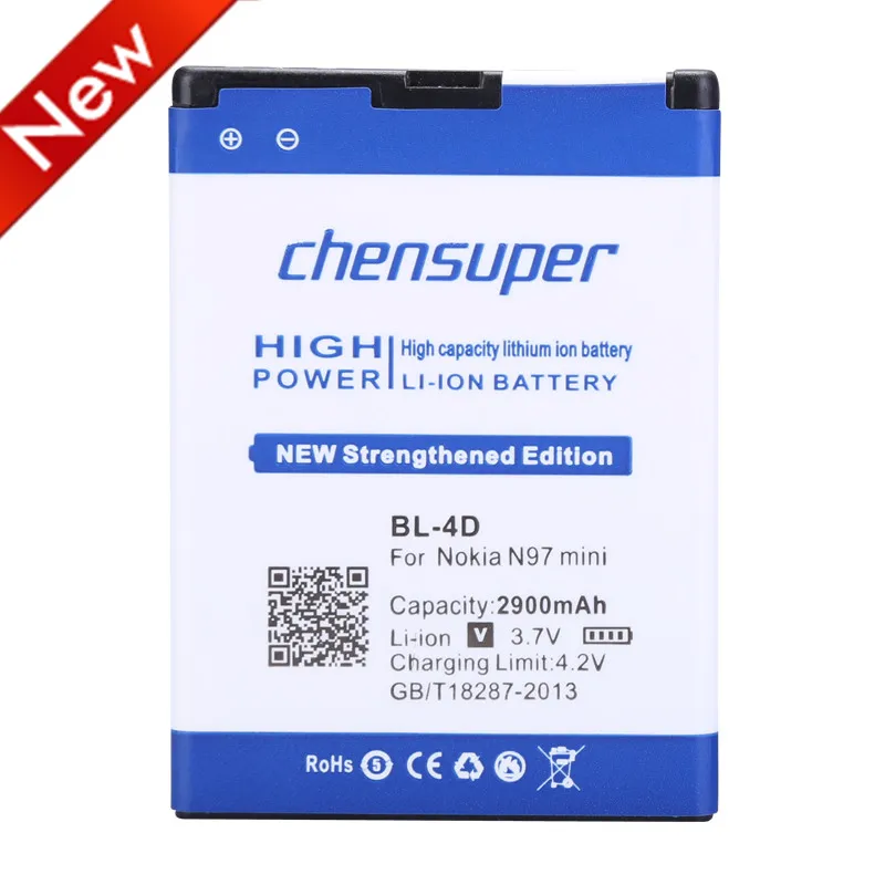 

NEW BL-4D 2900mAh Battery for Nokia N97 MINI E5 N8 E7 N8 803 N803 702T E6 N5 210 T7-00