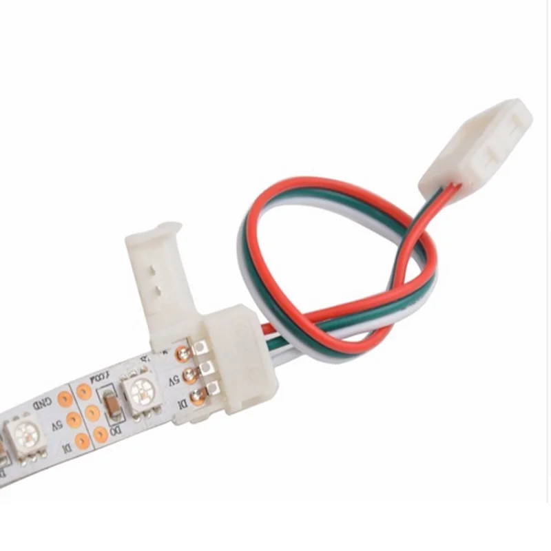 3Pin JST SM rgb Разъемы гнездо паяльный провод разъем для WS2812B WS2811 WS2812 5050 светодиодная