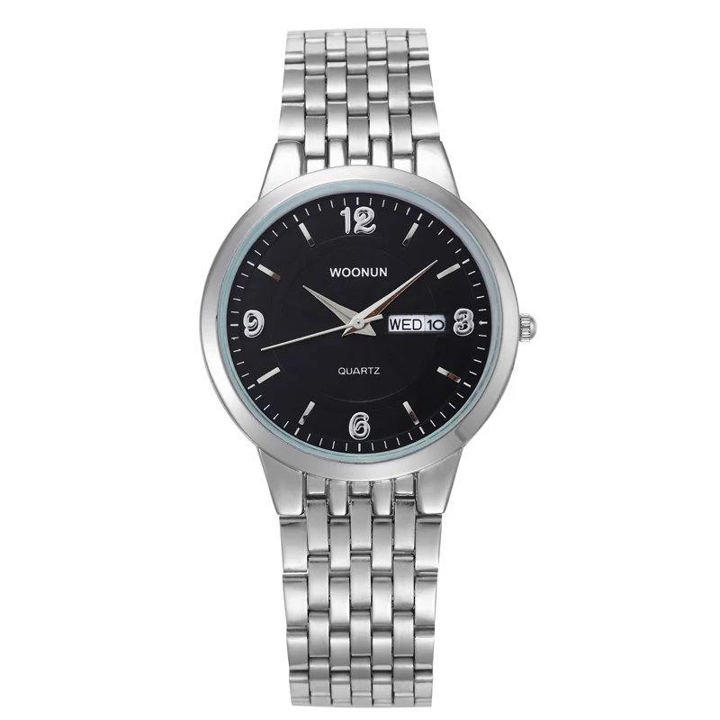 Часы мужские ультратонкие водонепроницаемые ударопрочные из серебристой