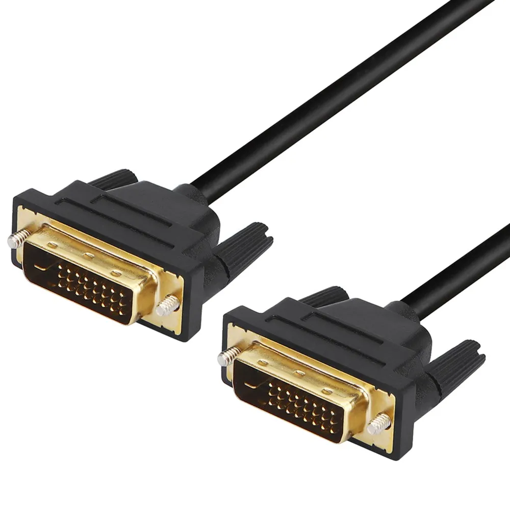 DVI кабель D 24 + 1 адаптер с двумя звеньями для мужчин высокоскоростной видео
