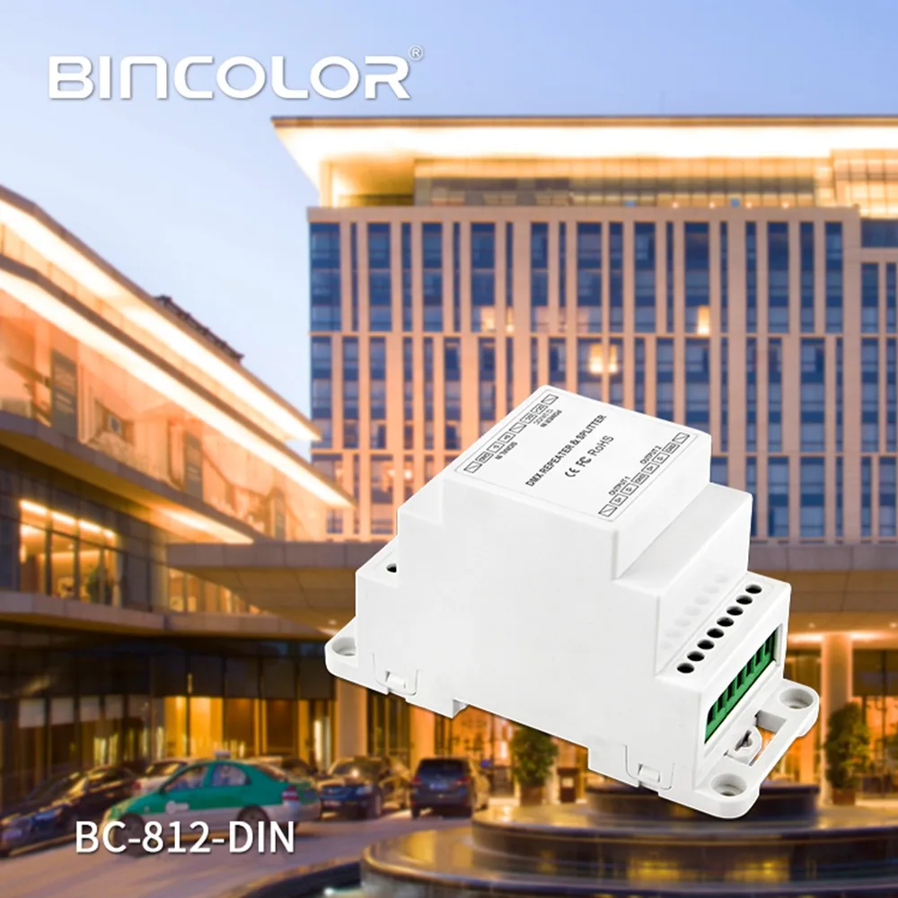 Усилитель сигнала DMX512 один входной канал два выходных канала контроллер