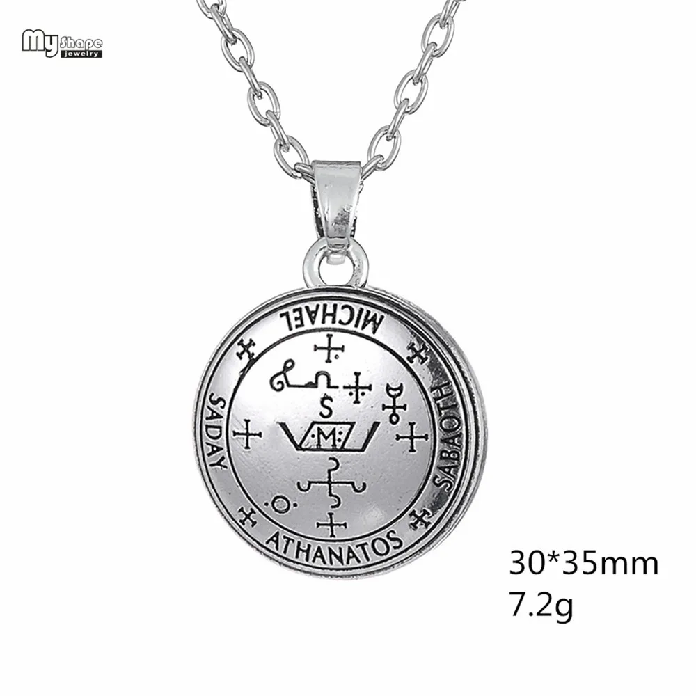 My shape Collares, печать Архангела, Майкл енохианское состояние, мужское ожерелье, талисман, амулет, ангел, тибетское ожерелье, s для женщин